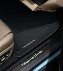 Porsche Taycan Floor Mats with Nubuk Surround