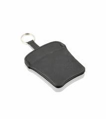 Porsche Classic Leather Key Pouch in Classic Grey