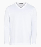 Long-sleeve V-neck T-shirt
