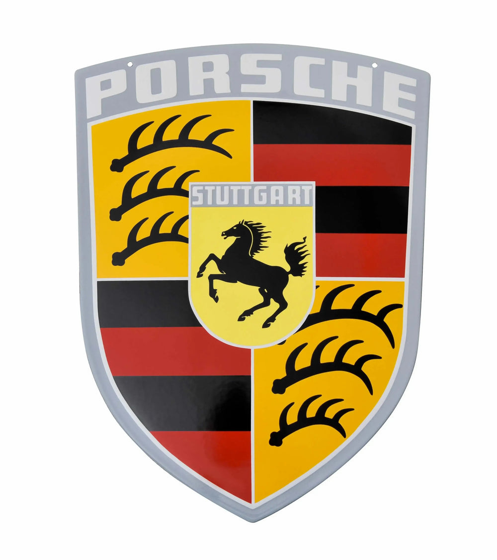 Porsche Classic Crest - Enamel Sign